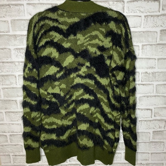 Anthropologie Greylin Jules Army Knit 
Cardigan Sweater Army Green - Picture 6 of 8